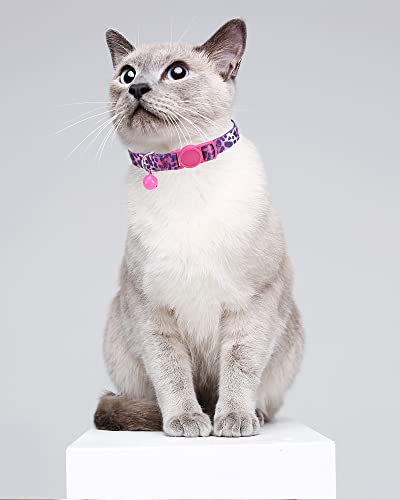 image for SOLMOONY Cute Cat Collar for Girl Boy,Colorful Breakaway Cat Collars w