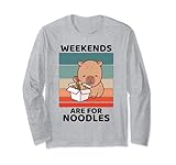 Retro Capybara Weekends Are For Noodles Lover