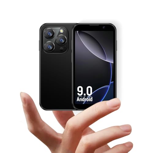 JoyZap Mini Smartphone XS18pro débloqué, écran 3.0 », Batterie 900mAh, boîtier Ultra Fin, Appareil Photo 5MP, Meilleur Cadeau pour Les Enfants (Noir)