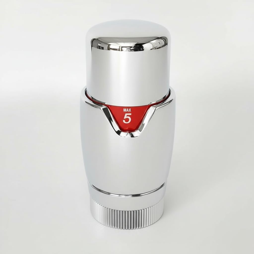 Chrome Radiator Thermostatic TRV Valve Head Replacement M30 x 1.5 Universal for All Manufacturers