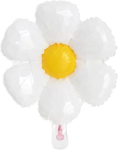 Miniatura 4 de 8 globos de margarita globos de flores enormes con dos tamaños de margaritas blancas decoraciones de fiesta de margaritas grandes globos de mylar de