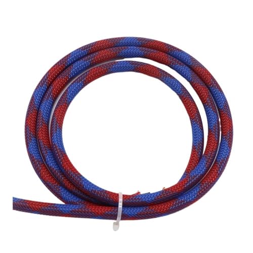 Cmis Kbei 1/2/3/5/10/20/30/50 m, guaina intrecciata in PET isolata, espandibile, ad alta densità, protezione avvolgente per fili, 6 mm, blu, rosso, 6 mm