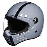 APPLICATIONS POLYVALENTES : Que vous rouliez sur l'autoroute, que vous fassiez la navette ou que vous pratiquiez d'autres activités de plein air, un casque de moto protège votre tête et ajoute une touche de style vintage à votre look.