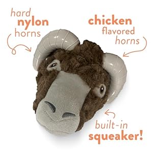 Spunky-pup-Knucklehead-Durable-Dog-Toy-2-in-1-Plush-Chew-Toy-for-Aggressive-Chewers-Chicken-Flavored-Dental-Chew-Durable-Double-Stitched-Squeaker-Ram - Cucciolini Doodles Spunky-pup-Knucklehead-Durable-Dog-Toy-2-in-1-Plush-Chew-Toy-for-Aggressive-Chewers-Chicken-Flavored-Dental-Chew-Durable-Double-Stitched-Squeaker-Ram