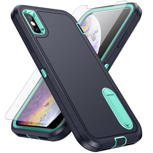 Coque iPhone X antichoc pour éviter les bris d'écran avec support caché