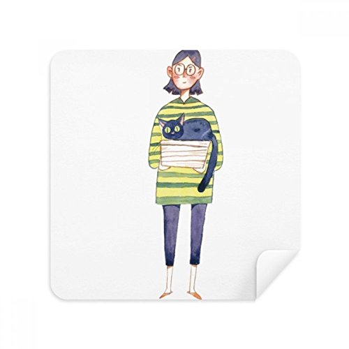 Écran téléphone sale ? Solution avec les chiffons de nettoyage Miaoji chat Meganekko