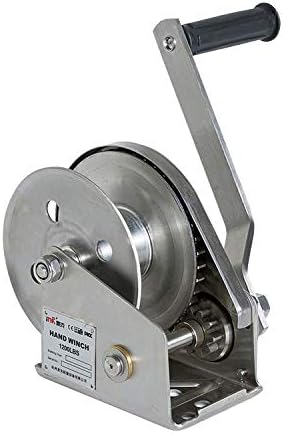 1200 lb WLL Tyler Tool Stainless Steel Hand Winch, Brake Winch Boat 4wd Trailer