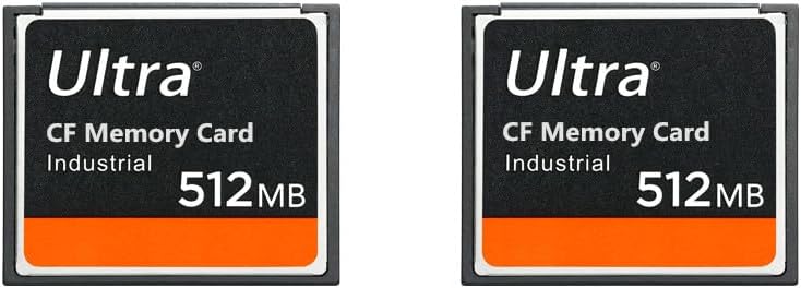 512MB Ultra CF Memory Card 512MB CF Card Industrial for DSLR Camera Card (2PACK) Designed for Photographers