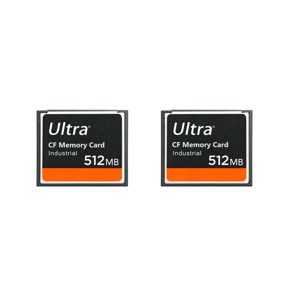 Lot de 2 cartes mémoire flash CF 512 Mo pour appareil photo reflex numérique