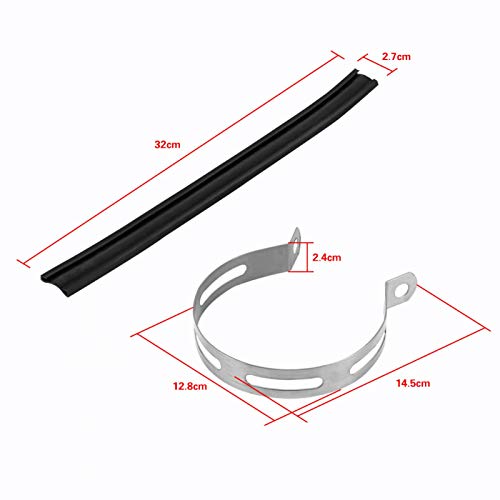 Suporte de tubo de exaustão para motocicleta, silenciador de exaustão, silenciador, tubo silenciador