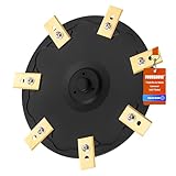 FourShow [Upgrade] Knife Discs + 7 Pieces Blades Compatible with Mammotion LUBA Mini AWD Series 800 1500, Robotic Lawn Mower Blade Disc Lawn Robot Turntable
