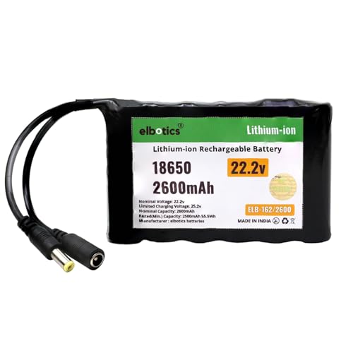Image of 22.2V Li-ion 2600mAh 18650 Lithium ion Rechargeable Battery Pack 6S 22.2V 25.2V Battery Pack for Power Bank and Ideal for Multi-Purpose Applications in Robotics Electronics and More