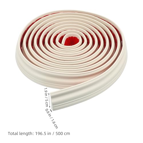 Profilé d'angle mural auto-adhésif beige NBR flexible pour protection et décoration de maison - 3