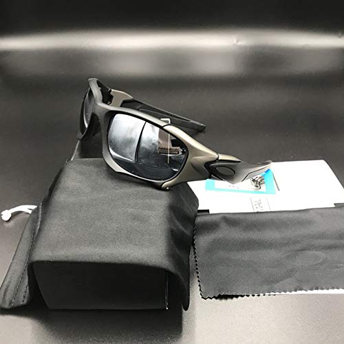 NSGJUYT Polarized UV400 Half Metal Cycling Glasses Men Women Running Riding Sunglasses Sport MTB Road Bike Eyewear Bicycle Goggles (Color : Paper Box Color 8)