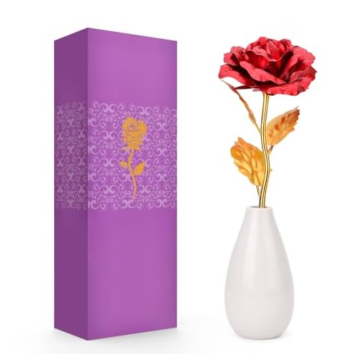 Tmacker Gifts for Mom Wife Grandma Stepmom Mothers Day from Daughter Son, Mothers Day Mom Gifts Artificial Rose Flowers on Christmas Valentine Birthday Anniversary