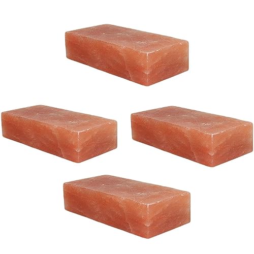 Himalayan Salt Lick 5.5 lbs | Pack of 4 | Salt Lick Deer | Licking Salt for Horses |Himalayan Licking Salt for Animals | Deer Salt Lick Block | Salt Block for Deer | Lick Brick.