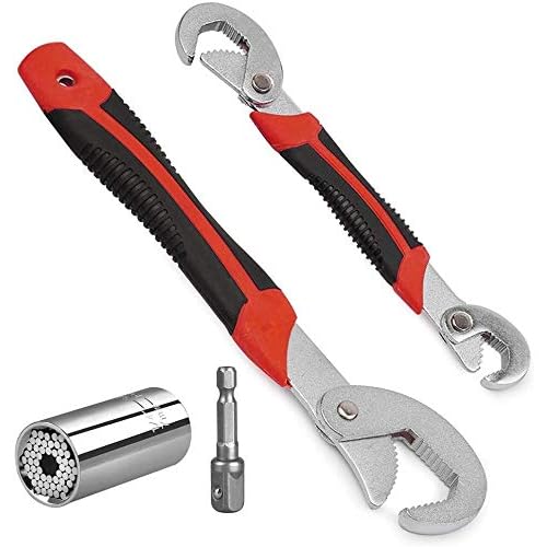 INHEMI Universal Maulschlüssel Set | 2 Maulschlüssel Verstellbar |Verstellbarer Schraubenschlüssel für 9-32mm |Schraubenschlüssel Verstellbar