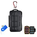 [CAPACIDAD] - La caja de la tarjeta de memoria tiene 24 ranuras, 12 ranuras para tarjetas SD y 12 ranuras para tarjetas de memoria TF / Micro SD. Tarjeta Read-fit SD / MS Duo / Micro Ms [M2] / T-Flash [TF] / MSD [Micro SD] .Nota: las tarjetas no están incluidas