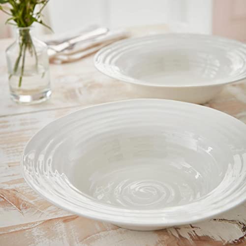 Portmeirion Sophie Conran White Medium Bistro Bowl | 10.5 Inch Serving Bowl For Soup, Salad, And Pasta | Made From Fine Porcelain | Microwave And Dishwasher Safe #TOP4