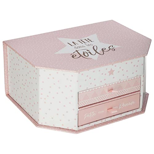 Boîte à Bijoux Enfant Carton - 21-6x10-4 cm - Atmosphera créateur d'intérieur