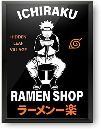 Epic Stuff - Naruto - Ichiraku Ramen Design A4 Size Poster (With Frame) - Best Gift For Naruto Fans/Best Artefact To Your Home & Decor/For Anime Fandom