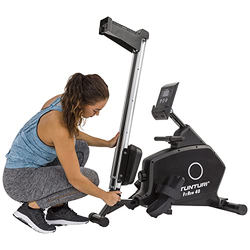 Tunturi FitRow 40, Rudergerät für Zuhause, Rudermaschine met hocheffizientes Magnetbremsssystem, Rower, klappbar und… – Bild 4