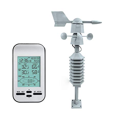 Wireless Weather Station with LCD Display, Meteorological Instrument