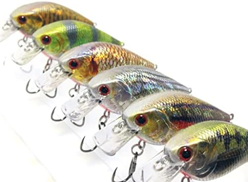 wLure Minnow Crankbait for Bass Fishing Bass Lure Jerkbait Fishing Lure (HC15KB, with Tackle Box)