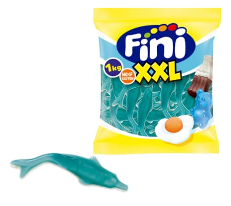 Riesige blaue Delfin-Fruchtgummis – 1-kg-Packung (4er-Set)