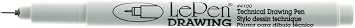UCHIDA Le Pen Technical Drawing Pen Open Stock-0.03mm Black