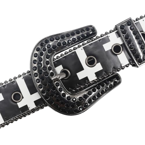 Diamond Belt Women Vintage Grunge Emo Accessories Therian Goth Streetwear 2000s Punk Y2k Belts2