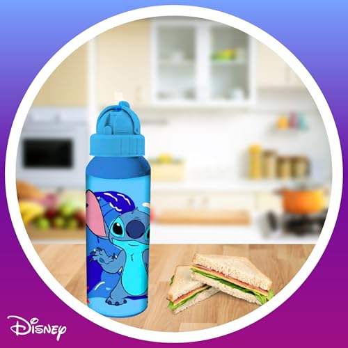 Conception résistante à la cantine pour la bouteille Stitch bleue de 550 ml - 4