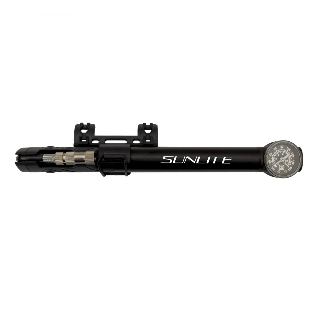 Sunlite Speed Dial Tele Mini Pump, Black, 160psi