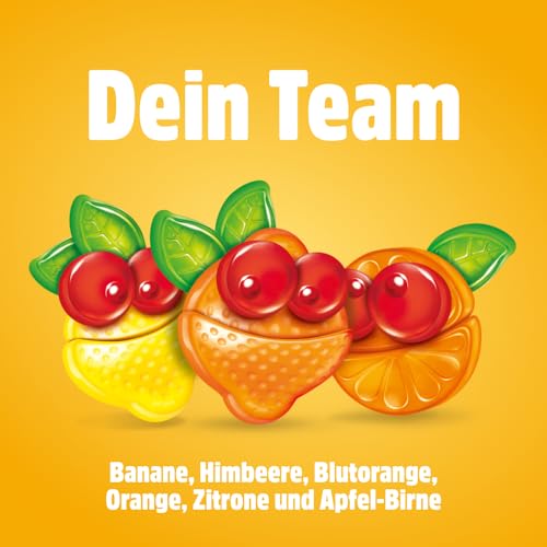 nimm2 Lachgummi Minis – 1 x 258g (20 Mini Packs) – Fruchtgummi mit Fruchtsaft und Vitaminen