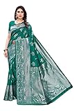 ♥ Muster: Gewebte; Saree Stoff: Banarasi Jacquard; Blusenstoff: Banarasi Jacquard; Stil: Traditionell; Pflegeinfo: Trockenreinigung