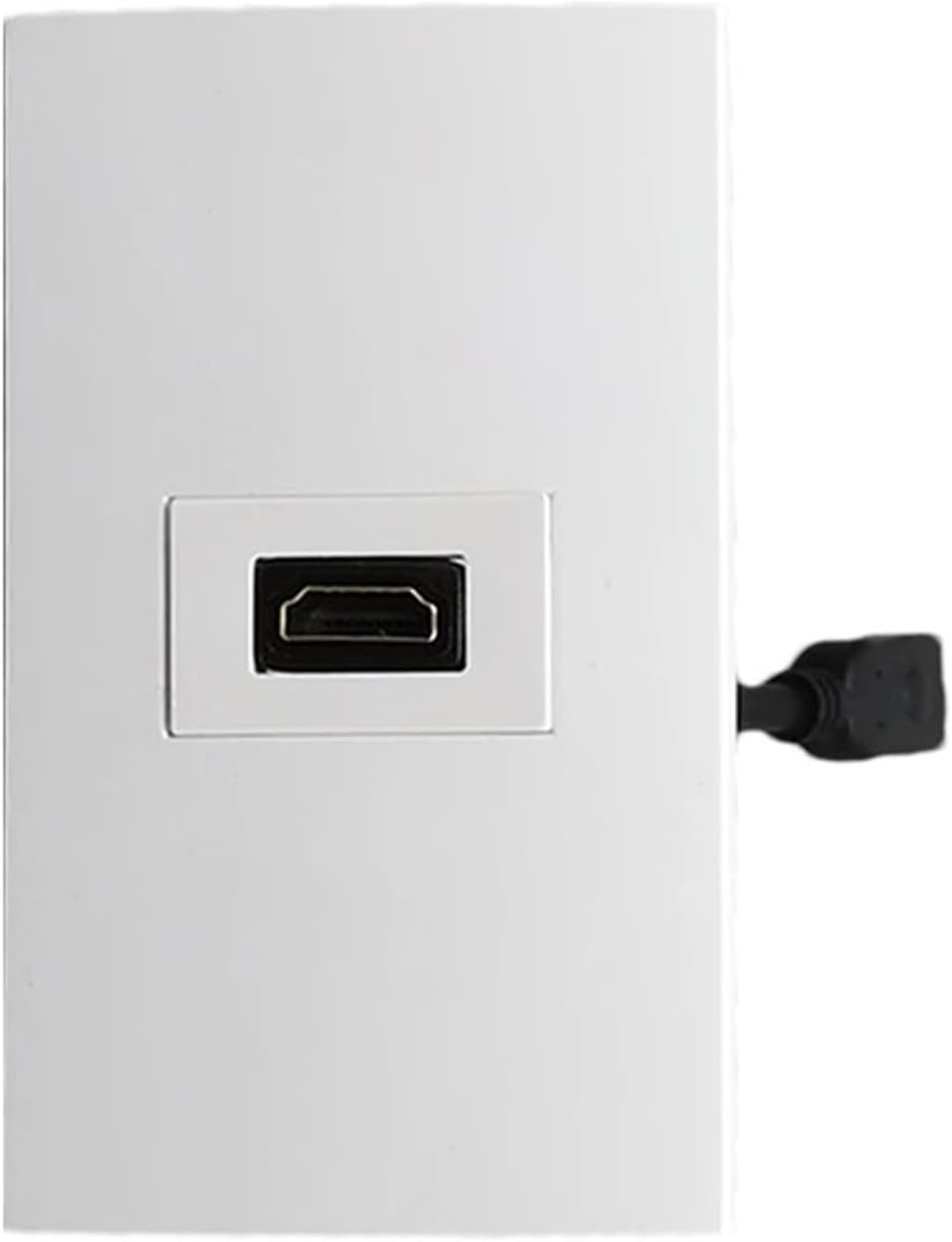 One-port HDMI 2.0 US-standard wall panel socket with HDMI cable