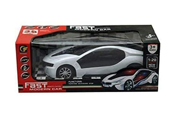 Remote Control Famous car with 3D Lights Full Functions Turns Left, Right, Wireless Remote, high Speed, Forward and Reverse for Kids Boys(White)- 1pc (B0CWV8TG9N) Amazon Price History, Amazon Price Tracker