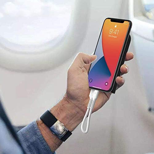30cm iPhone Charger Cable Short, 5 Pack USB A to Lightning Cord Fast Charging Lead for Charging Stations Compatible with Apple iPhone 12 11 Pro Max Xs 8 7 6 5 Plus, iPad Air/Mini