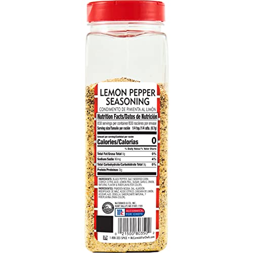 Lawry's Lemon Pepper Seasoning, 20.5 Oz - One 20.5 Ounce Container Of Lemon Pepper Blend To Add A Burst Of Fresh Flavor To Vegetables, Fish, Seafood And More #TOP1