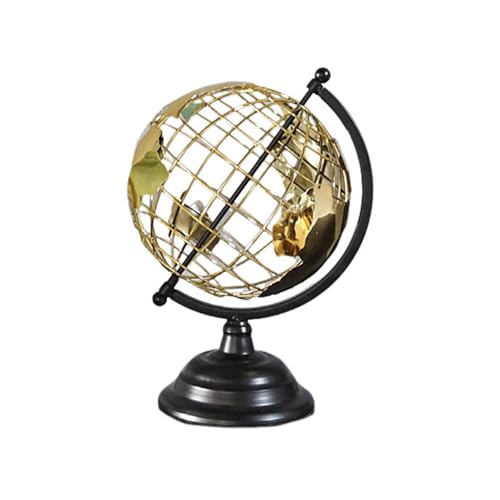 Monde globes décoration de table métal pour sublimer un meuble vide