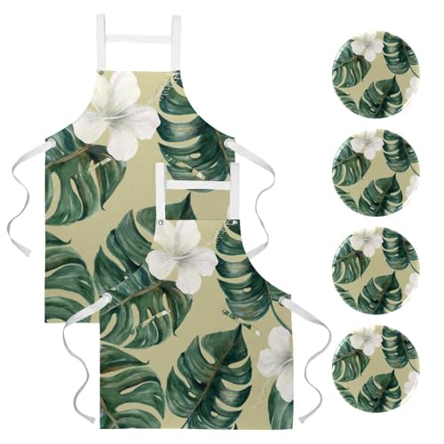 Tablier de cuisine pour éviter les taches lot de 2 avec broches pour travail et bar
