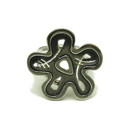 Bague en argent massif 925 ajustable R001301 fini les erreurs de taille