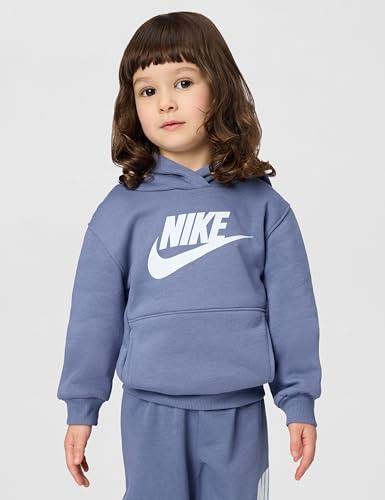 Image of Nike Kids' Sportswear Club Fleece Pullover Hoodie and Joggers 2-Piece Outfit Set (Large Swoosh Logo)