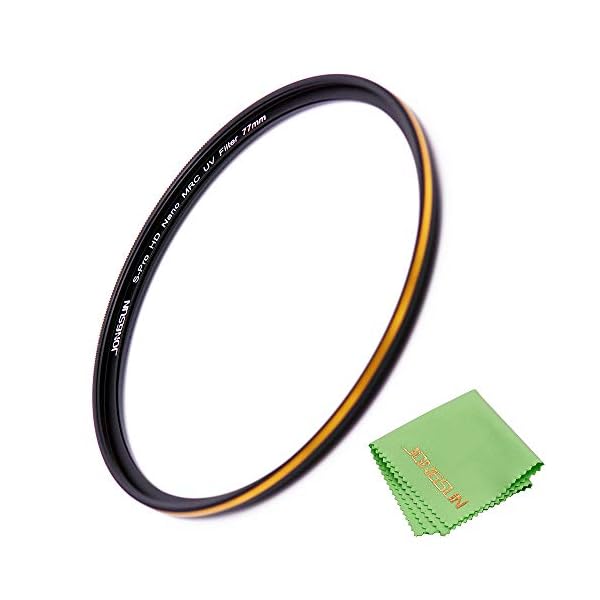 JONGSUN UV Filter 77mm, Ultraviolett Schutzfilter, 16 Schichten Mehrschichtvergütet, Schott B270