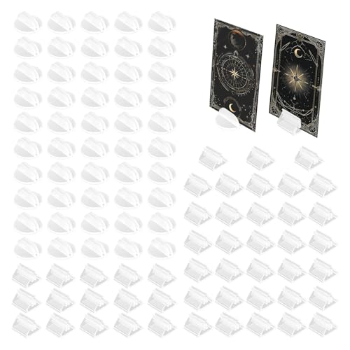 Porte-cartes transparent avec base stable à trois côtés recyclables - 6
