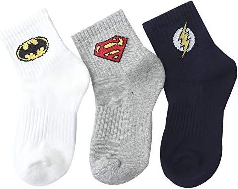 DC Boys Pile Crew Socks 3 Pairs 4~6, 7~9, 10~12 years old