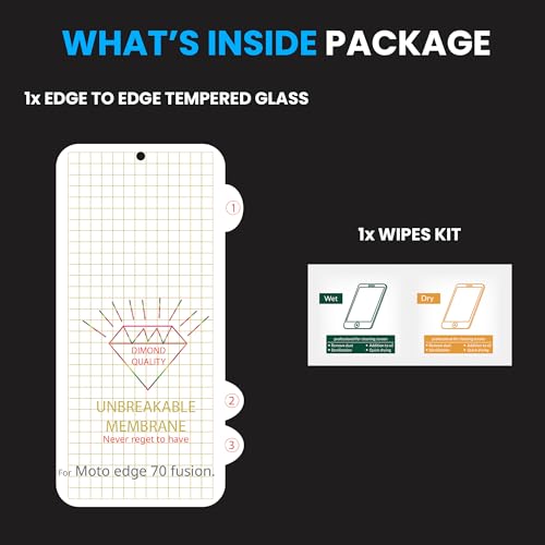 Image of ArmourPro Matte Screen Protector for Motoroal Edge 70 Fusion, Premium Ultra Thin TPU Front Membrane Guard, Anti-Glare, Bubble-Free, Edge to Edge Coverage, Fingerprint Friendly | 1 Pack