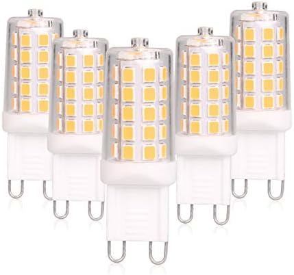 BAOMING G9 LED Bulb Dimmable 4W T4 2700K Soft Warm White 5Pack 120V