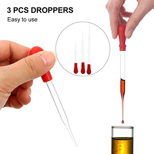 ULTECHNOVO Conjunto de Tubos de MediÃ§Ã£o de Vidro de 10 Unidades Tubo Graduado de QuÃ­mica Com Tubo