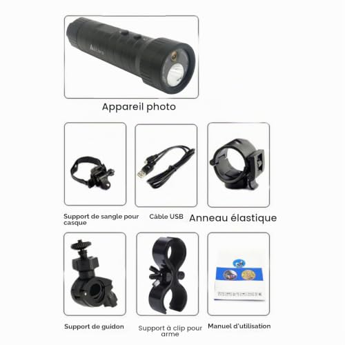 Ablebro Caméra de Chasse Étanche pour Tir à l'Argile et Casque de Chasse Monté sur le Corps, Caméra de Sport pour Amateurs de Plein Air, Unisex-Adultes – vue 6